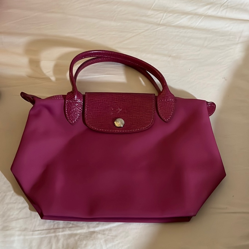 Long champ hot pink/purple mini bag